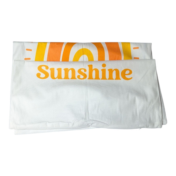 Very Cute You Are My Sunshine Pillowcase 2 Pillowcase Pack White and Yellow - Picture 3 of 5
